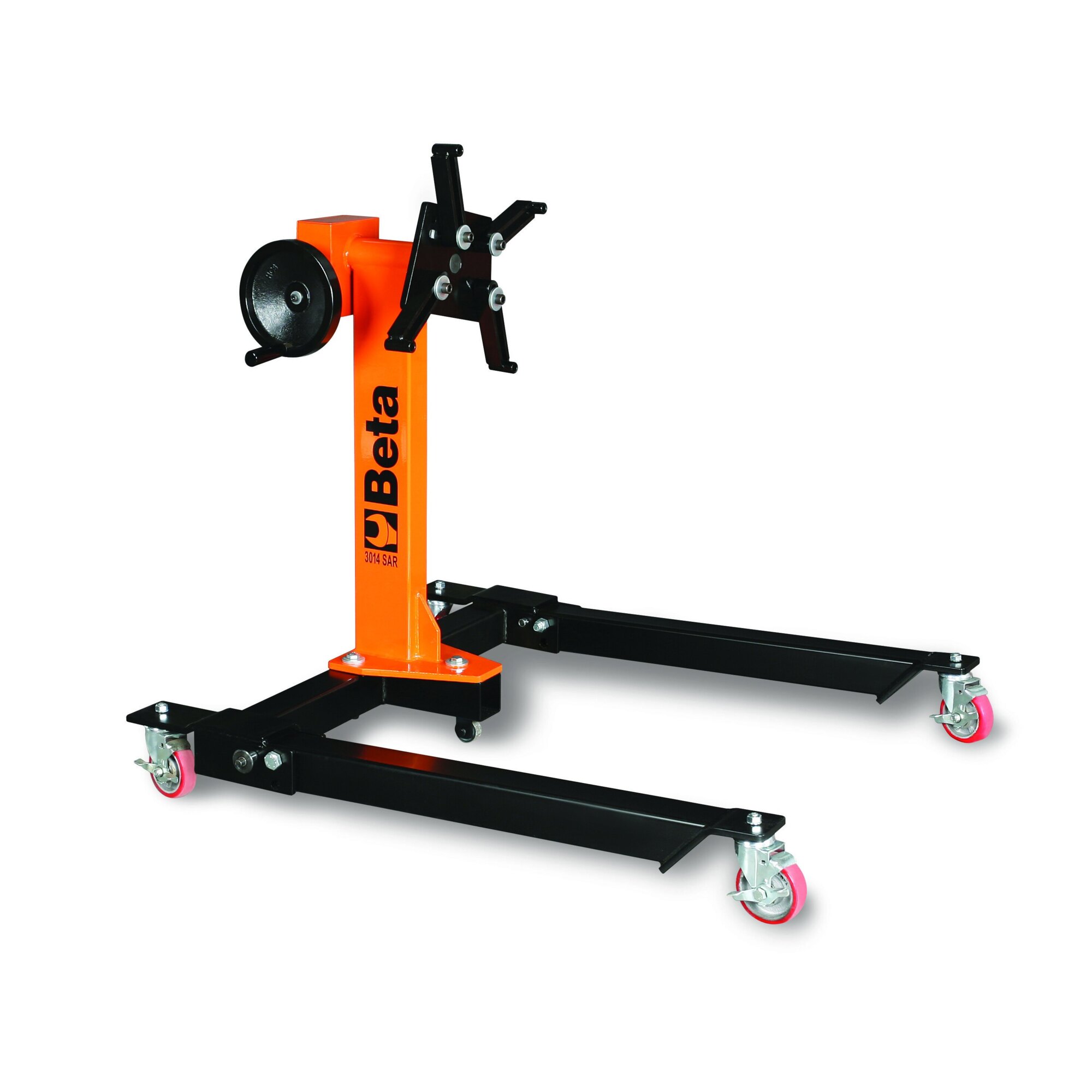 Beta, Collapsible Engine Stand, Capacity 1000 lb, Mounting Head Bolt Holes (qty.) 4 Geared Mounting Head, Model# 3014SAR